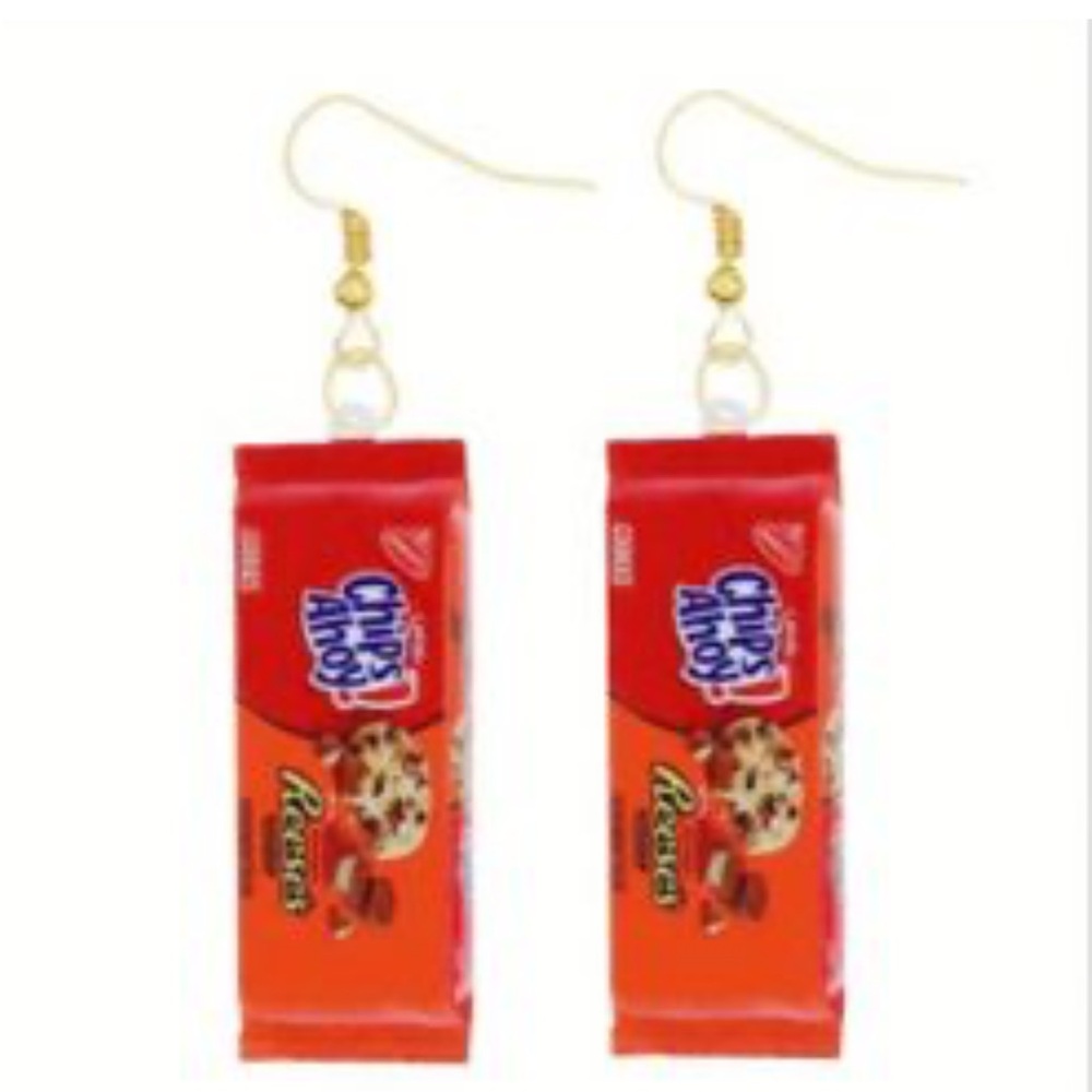 Handmade Chips Ahoy and Reese's Pieces Earrings (New)